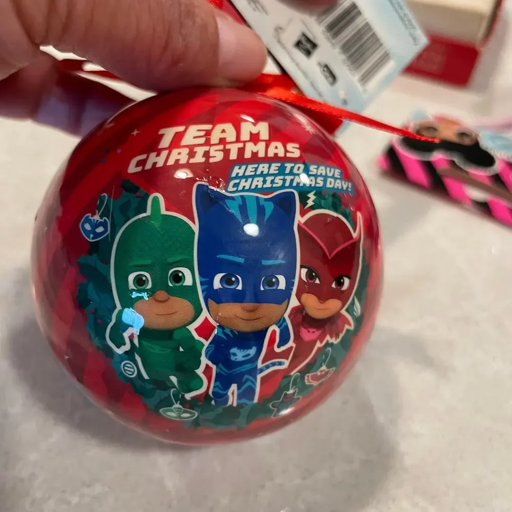 PJ Mask LOL surprise Christmas Ornament bundle kids holiday new Lot of 2 gifts